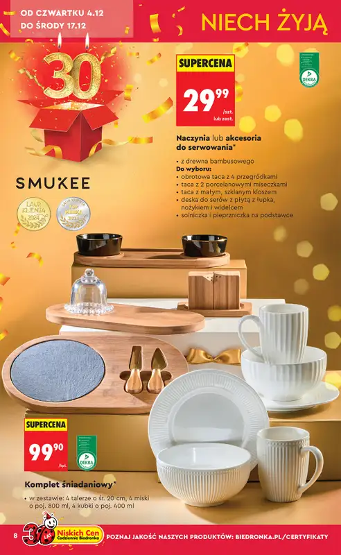 Biedronka - gazetka promocyjna Okazje tygodnia od 29.11 od soboty 29.11 do środy 17.12 - strona 8