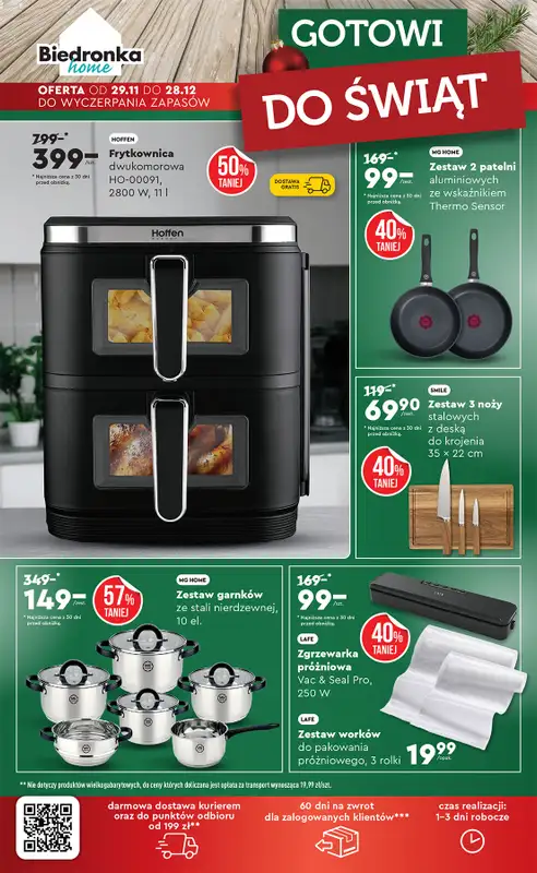 Biedronka - gazetka promocyjna Okazje tygodnia od 29.11 od soboty 29.11 do środy 17.12 - strona 46