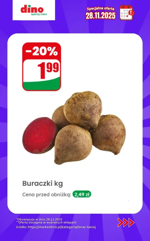 Dino - gazetka promocyjna Specjalna oferta na 28.11.2025 - promocje spoza gazetki od piątku 28.11 do piątku 28.11 - strona 3