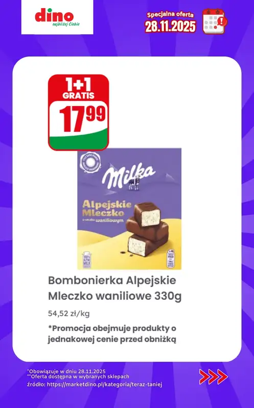 Dino - gazetka promocyjna Specjalna oferta na 28.11.2025 - promocje spoza gazetki od piątku 28.11 do piątku 28.11 - strona 11