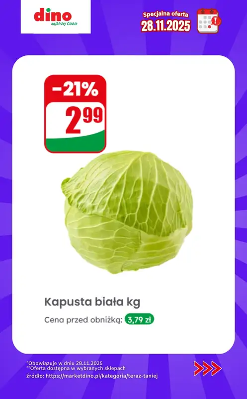 Dino - gazetka promocyjna Specjalna oferta na 28.11.2025 - promocje spoza gazetki od piątku 28.11 do piątku 28.11 - strona 5