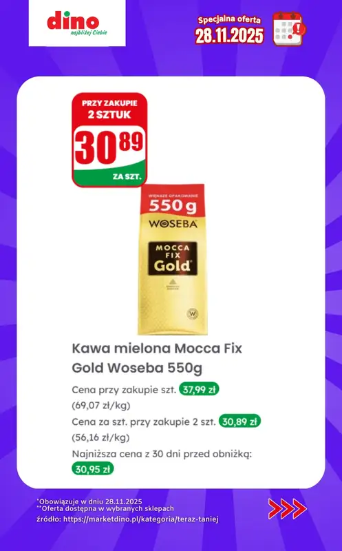 Dino - gazetka promocyjna Specjalna oferta na 28.11.2025 - promocje spoza gazetki od piątku 28.11 do piątku 28.11 - strona 9