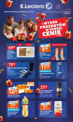 Leclerc - gazetka promocyjna Oferta E.Leclerc I Wybór prezentów w dobrej cenie od wtorku 02.12 do niedzieli 14.12
