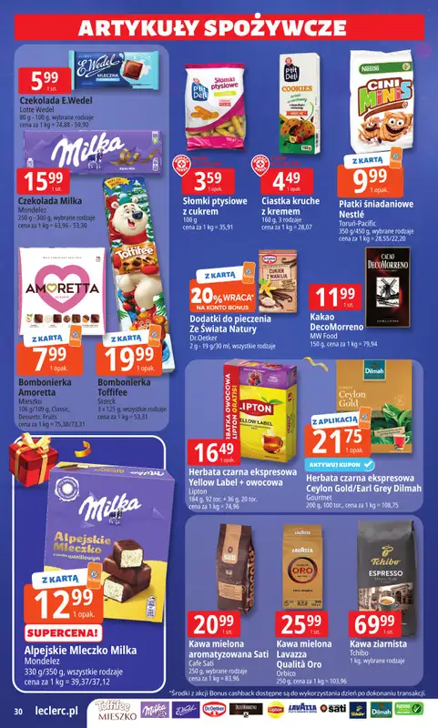 Leclerc - gazetka promocyjna Oferta E.Leclerc I Wybór prezentów w dobrej cenie od wtorku 02.12 do niedzieli 14.12 - strona 30