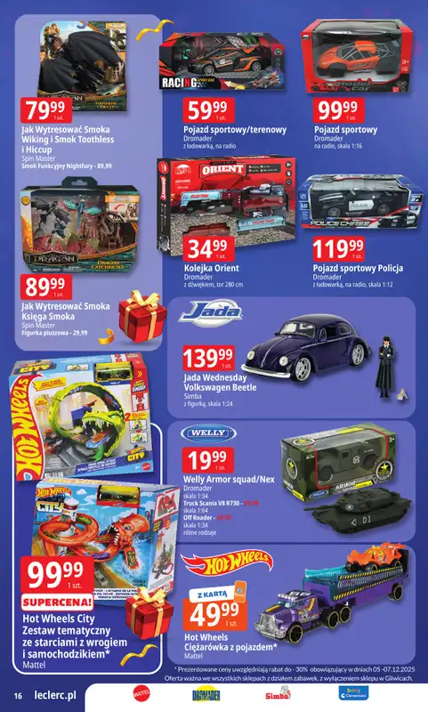 Leclerc - gazetka promocyjna Oferta E.Leclerc I Wybór prezentów w dobrej cenie od wtorku 02.12 do niedzieli 14.12 - strona 16