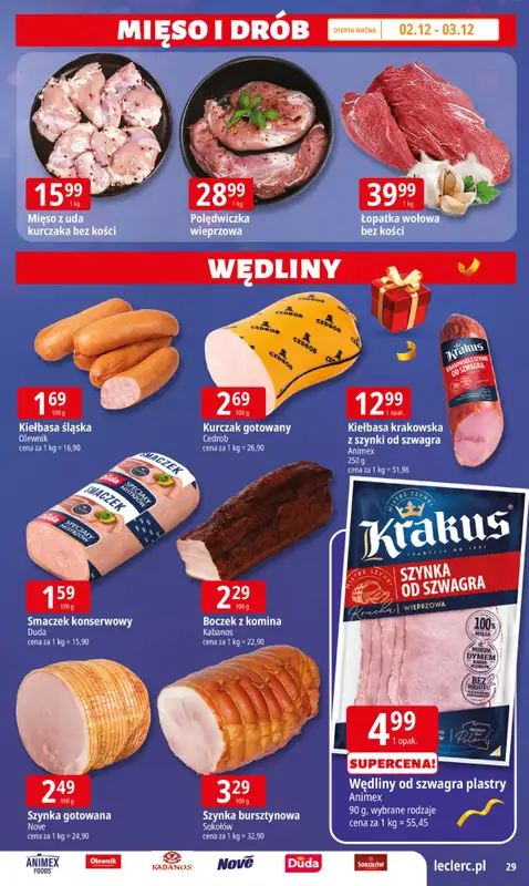 Leclerc - gazetka promocyjna Oferta E.Leclerc I Wybór prezentów w dobrej cenie od wtorku 02.12 do niedzieli 14.12 - strona 29
