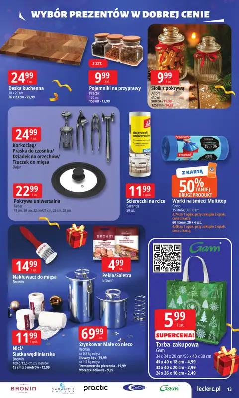 Leclerc - gazetka promocyjna Oferta E.Leclerc I Wybór prezentów w dobrej cenie od wtorku 02.12 do niedzieli 14.12 - strona 13