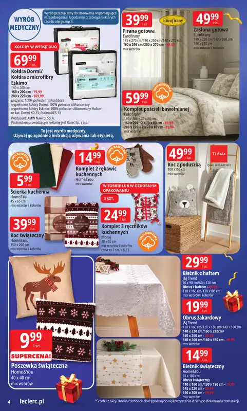Leclerc - gazetka promocyjna Oferta E.Leclerc I Wybór prezentów w dobrej cenie od wtorku 02.12 do niedzieli 14.12 - strona 4