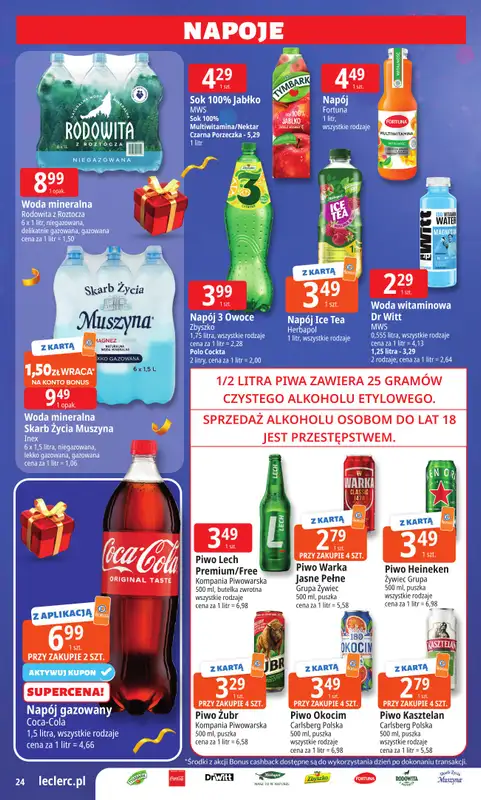 Leclerc - gazetka promocyjna Oferta E.Leclerc I Wybór prezentów w dobrej cenie od wtorku 02.12 do niedzieli 14.12 - strona 24