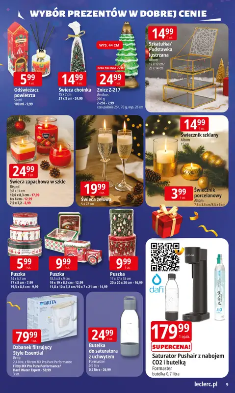 Leclerc - gazetka promocyjna Oferta E.Leclerc I Wybór prezentów w dobrej cenie od wtorku 02.12 do niedzieli 14.12 - strona 9