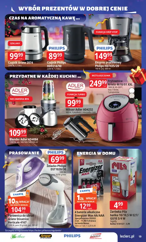 Leclerc - gazetka promocyjna Oferta E.Leclerc I Wybór prezentów w dobrej cenie od wtorku 02.12 do niedzieli 14.12 - strona 19