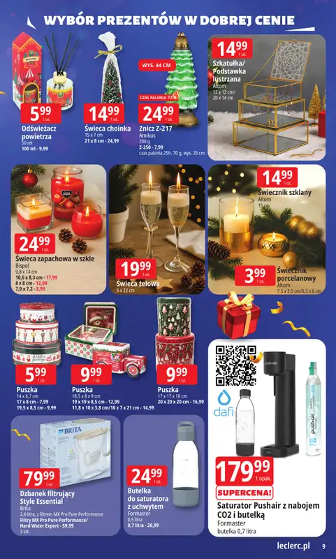 Leclerc - gazetka promocyjna Oferta E.Leclerc I Wybór prezentów w dobrej cenie od wtorku 02.12 do niedzieli 14.12 - strona 9