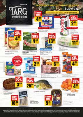 Supeco - gazetka promocyjna Targ świeżości od wtorku 02.12 do poniedziałku 08.12