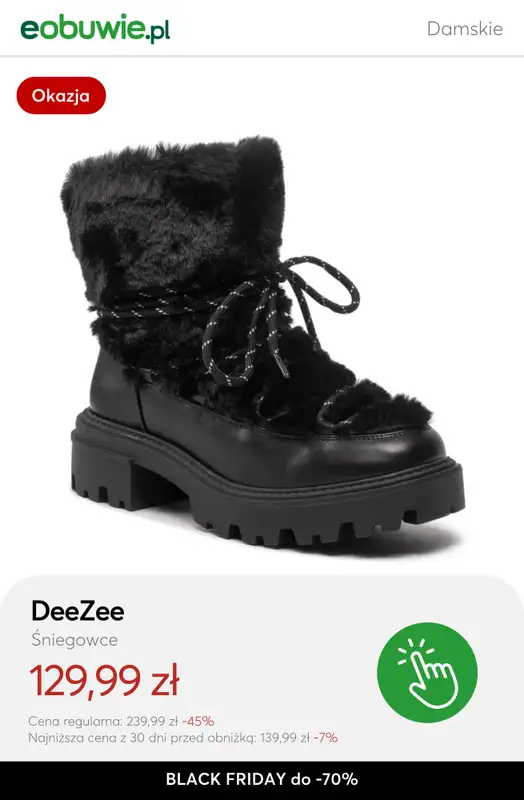 eobuwie.pl - gazetka promocyjna Black Friday do -70% – łap finalne okazje! od piątku 28.11 do poniedziałku 01.12 - strona 14