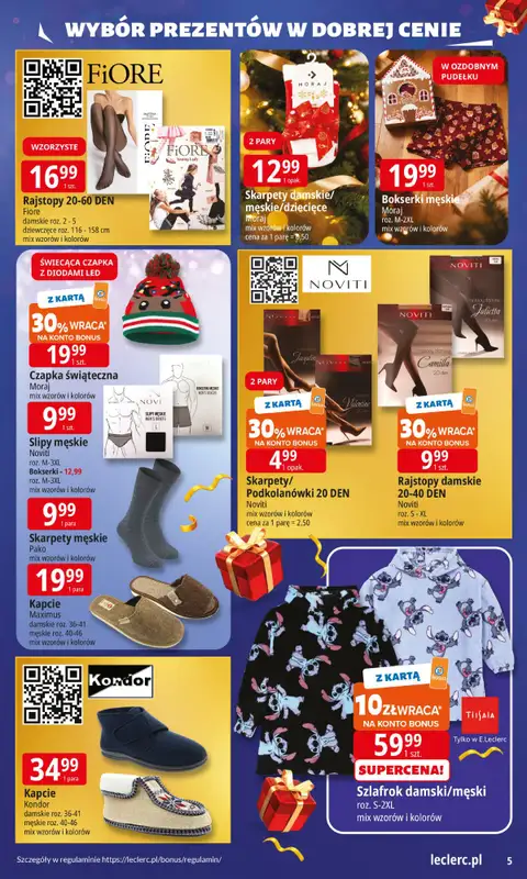Leclerc - gazetka promocyjna Oferta E.Leclerc I Wybór prezentów w dobrej cenie od wtorku 02.12 do niedzieli 14.12 - strona 5