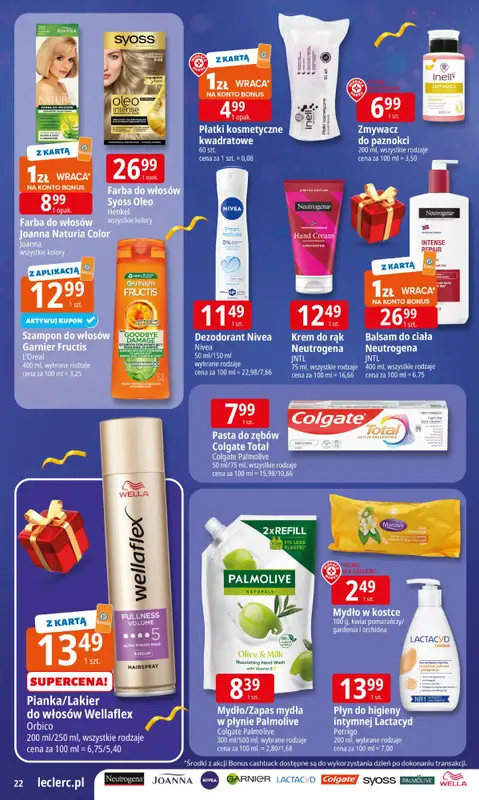Leclerc - gazetka promocyjna Oferta E.Leclerc I Wybór prezentów w dobrej cenie od wtorku 02.12 do niedzieli 14.12 - strona 22