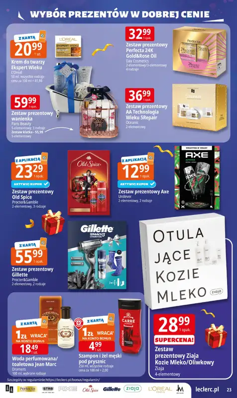 Leclerc - gazetka promocyjna Oferta E.Leclerc I Wybór prezentów w dobrej cenie od wtorku 02.12 do niedzieli 14.12 - strona 23