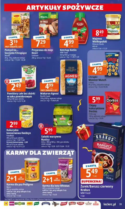 Leclerc - gazetka promocyjna Oferta E.Leclerc I Wybór prezentów w dobrej cenie od wtorku 02.12 do niedzieli 14.12 - strona 31