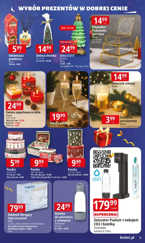 Leclerc - gazetka promocyjna Oferta E.Leclerc I Wybór prezentów w dobrej cenie od wtorku 02.12 do niedzieli 14.12 - strona 9