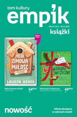 Empik - gazetka promocyjna Tom kultury: książki od piątku 28.11 do wtorku 09.12