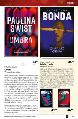 Empik - gazetka promocyjna Tom kultury: książki od piątku 28.11 do wtorku 09.12 - strona 39