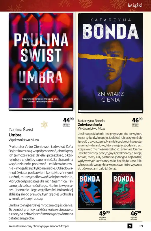 Empik - gazetka promocyjna Tom kultury: książki od piątku 28.11 do wtorku 09.12 - strona 39