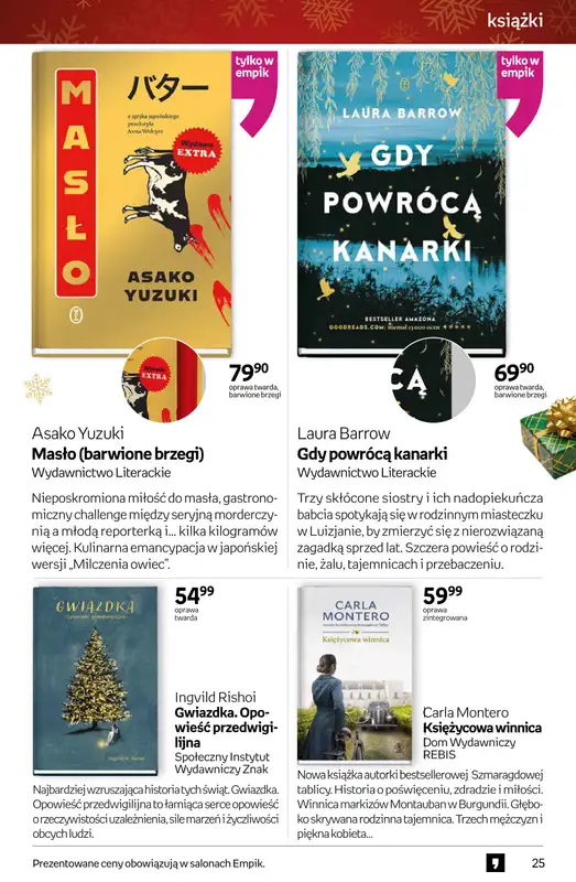 Empik - gazetka promocyjna Tom kultury: książki od piątku 28.11 do wtorku 09.12 - strona 25