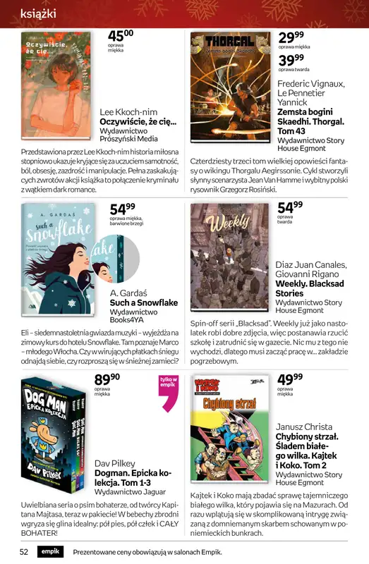 Empik - gazetka promocyjna Tom kultury: książki od piątku 28.11 do wtorku 09.12 - strona 52