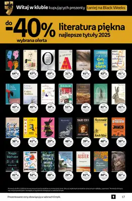 Empik - gazetka promocyjna Tom kultury: książki od piątku 28.11 do wtorku 09.12 - strona 17