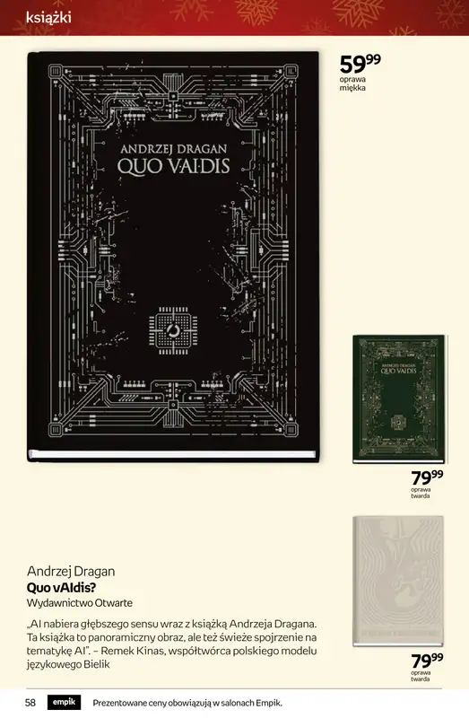 Empik - gazetka promocyjna Tom kultury: książki od piątku 28.11 do wtorku 09.12 - strona 58