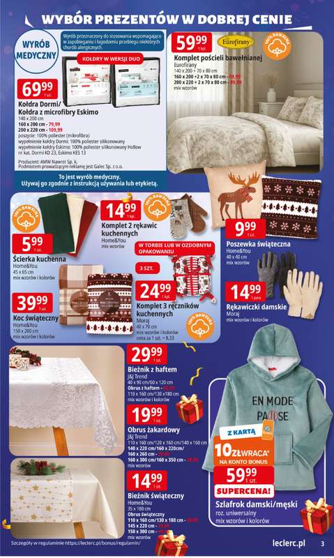 Leclerc - gazetka promocyjna Oferta E.Leclerc I Wybór prezentów w dobrej cenie od wtorku 02.12 do niedzieli 14.12 - strona 4