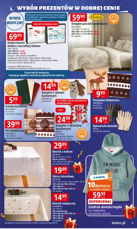 Leclerc - gazetka promocyjna Oferta E.Leclerc I Wybór prezentów w dobrej cenie od wtorku 02.12 do niedzieli 14.12 - strona 4