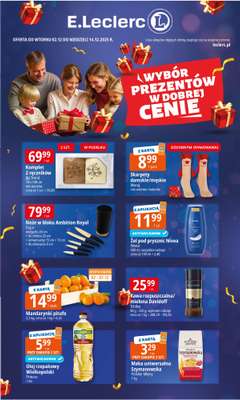 Leclerc - gazetka promocyjna Oferta E.Leclerc I Wybór prezentów w dobrej cenie od wtorku 02.12 do niedzieli 14.12