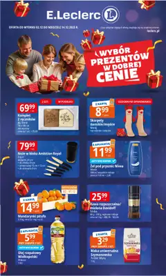 Leclerc - gazetka promocyjna Oferta E.Leclerc I Wybór prezentów w dobrej cenie od wtorku 02.12 do niedzieli 14.12