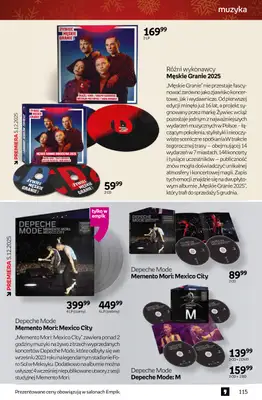 Empik - gazetka promocyjna Tom kultury: muzyka od piątku 28.11 do wtorku 09.12 - strona 3