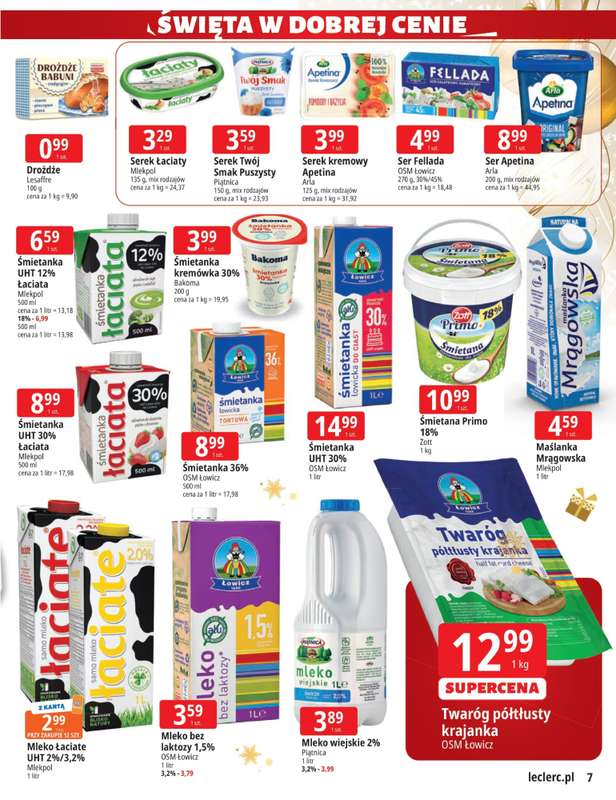 Leclerc - gazetka promocyjna Oferta E.Leclerc I Święta w dobrej cenie od wtorku 02.12 do niedzieli 14.12 - strona 7