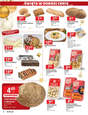 Leclerc - gazetka promocyjna Oferta E.Leclerc I Święta w dobrej cenie od wtorku 02.12 do niedzieli 14.12 - strona 4