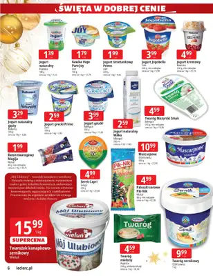 Leclerc - gazetka promocyjna Oferta E.Leclerc I Święta w dobrej cenie od wtorku 02.12 do niedzieli 14.12 - strona 6