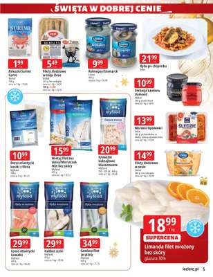 Leclerc - gazetka promocyjna Oferta E.Leclerc I Święta w dobrej cenie od wtorku 02.12 do niedzieli 14.12 - strona 5