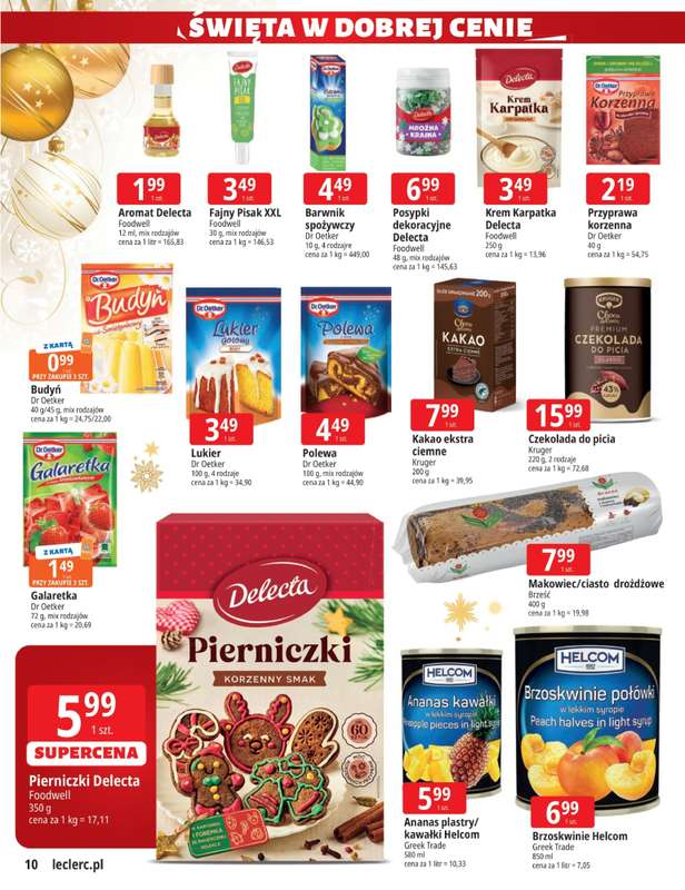 Leclerc - gazetka promocyjna Oferta E.Leclerc I Święta w dobrej cenie od wtorku 02.12 do niedzieli 14.12 - strona 10