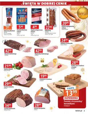Leclerc - gazetka promocyjna Oferta E.Leclerc I Święta w dobrej cenie od wtorku 02.12 do niedzieli 14.12 - strona 3