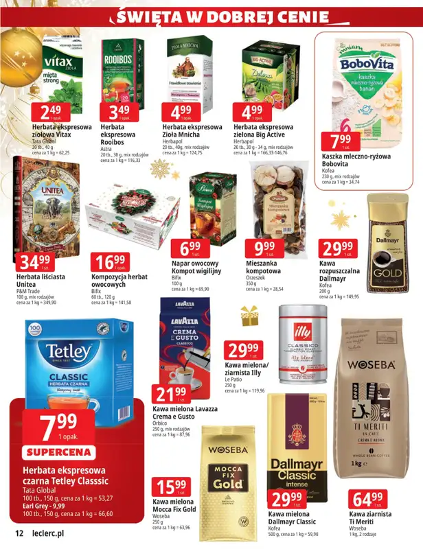 Leclerc - gazetka promocyjna Oferta E.Leclerc I Święta w dobrej cenie od wtorku 02.12 do niedzieli 14.12 - strona 12