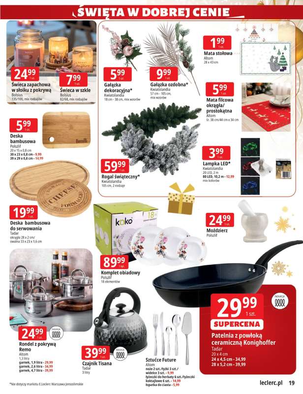Leclerc - gazetka promocyjna Oferta E.Leclerc I Święta w dobrej cenie od wtorku 02.12 do niedzieli 14.12 - strona 19