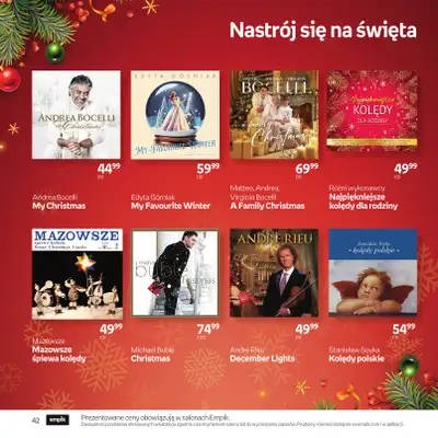 Empik - gazetka promocyjna Katalog: Muzyka od niedzieli 30.11 do środy 24.12 - strona 42