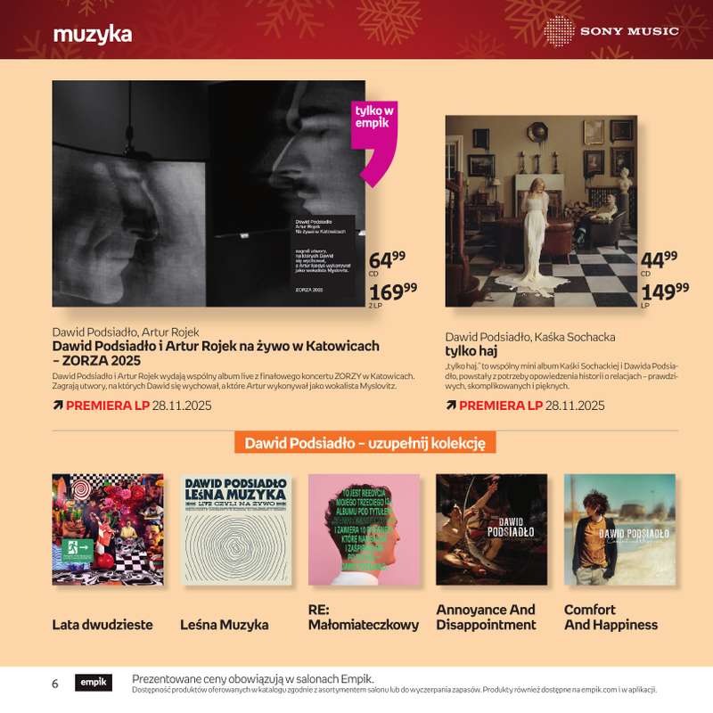 Empik - gazetka promocyjna Katalog: Muzyka od niedzieli 30.11 do środy 24.12 - strona 6