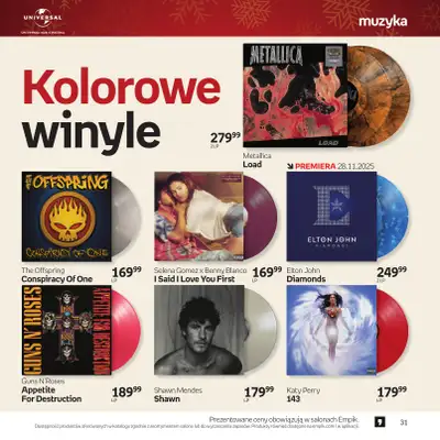 Empik - gazetka promocyjna Katalog: Muzyka od niedzieli 30.11 do środy 24.12 - strona 31