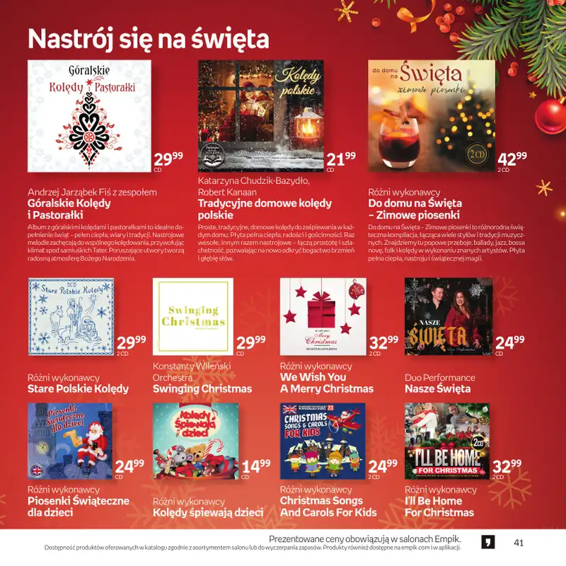 Empik - gazetka promocyjna Katalog: Muzyka od niedzieli 30.11 do środy 24.12 - strona 41