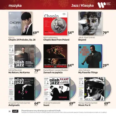 Empik - gazetka promocyjna Katalog: Muzyka od niedzieli 30.11 do środy 24.12 - strona 38