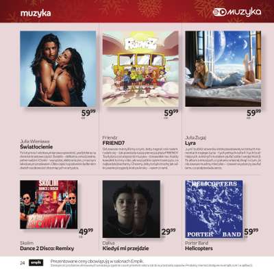 Empik - gazetka promocyjna Katalog: Muzyka od niedzieli 30.11 do środy 24.12 - strona 24