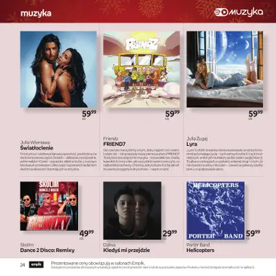 Empik - gazetka promocyjna Katalog: Muzyka od niedzieli 30.11 do środy 24.12 - strona 24